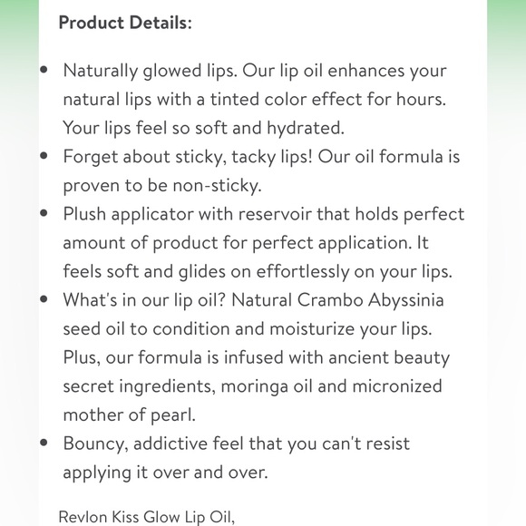 Revlon Kiss Glow Lip Oil Vivacious Violet - Picture 8 of 11